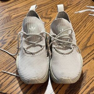 Adidas Light Tan Knit Sneakers